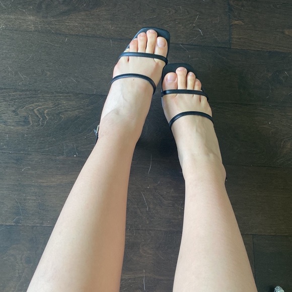 Charles & Keith sexy sandals, size US 6, 6.5 with 6cm heels summer, like new - Picture 2 of 5